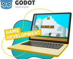 Godot.  Основа создания легендарных игр - КИБЕРшкола программирования для детей, компьютерные курсы для школьников, начинающих и подростков - KIBERone г. Чебаркуль