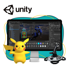 Мир игр на Unity 2D на популярном движке + AI-помощники - КИБЕРшкола программирования для детей, компьютерные курсы для школьников, начинающих и подростков - KIBERone г. Чебаркуль