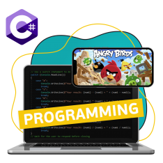 Программирование на C#. Удивительный мир 2D-игр - КИБЕРшкола программирования для детей, компьютерные курсы для школьников, начинающих и подростков - KIBERone г. Чебаркуль