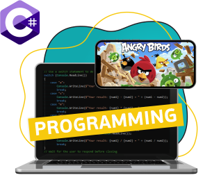 Программирование на C#. Удивительный мир 2D-игр - Школа программирования для детей, компьютерные курсы для школьников, начинающих и подростков - KIBERone г. Чебаркуль
